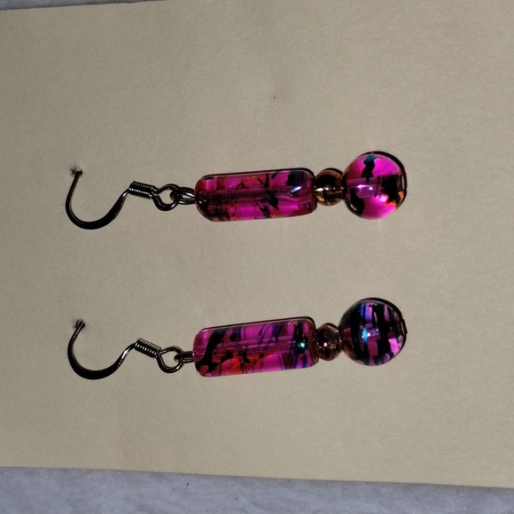 Handmade Dangle Earrings - Picture 2 of 3